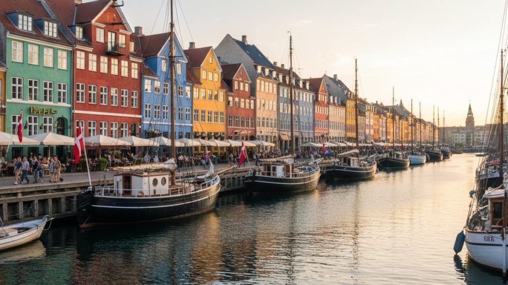Feiertage in Dänemark 2026 — Nyhavn Hafen Kopenhagen mit bunten Häusern